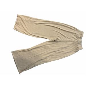 Colorbox Women's Size Small Tan High Waisted Wide Flare Leg Lounge Pants